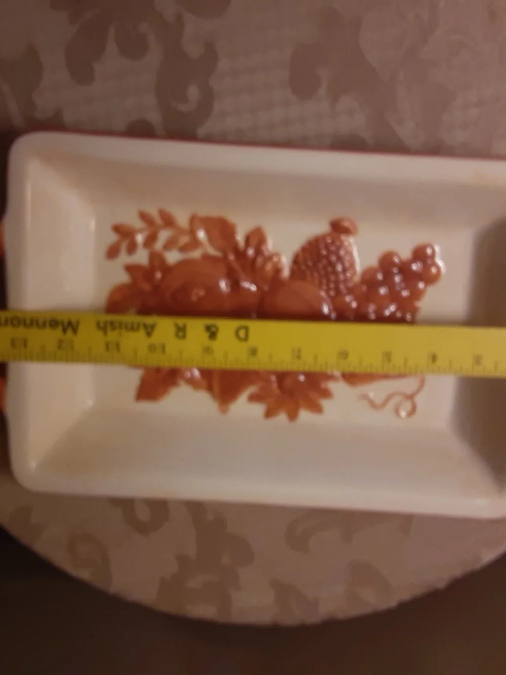 Fall Ceramic Casserole Baking Dish